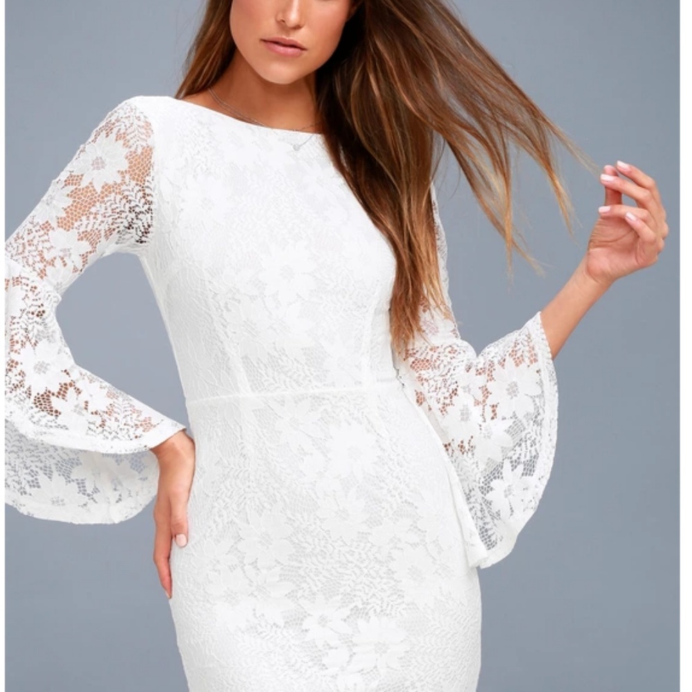 NWOT White Lulus dress